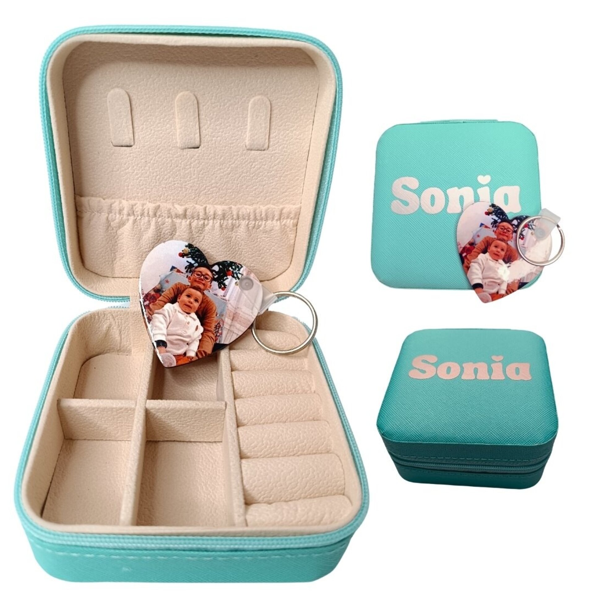 Joyero Personalizado + Llavero doble cara DM - 2