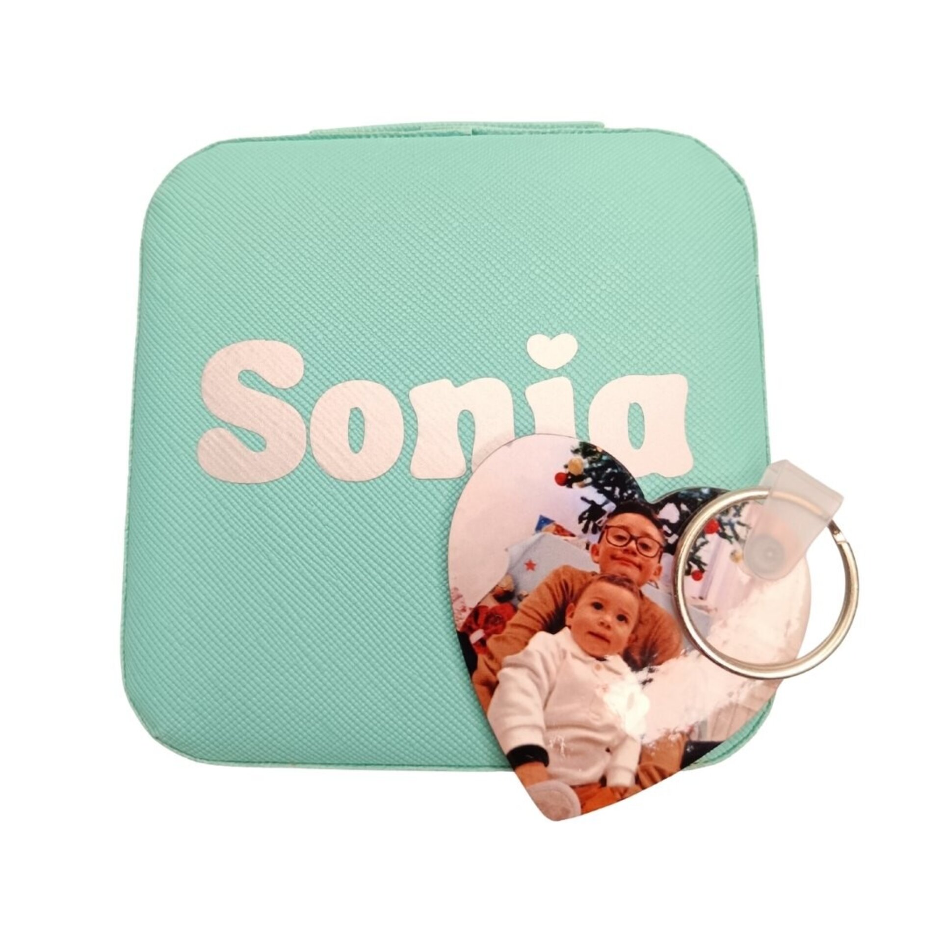 Joyero Personalizado + Llavero doble cara DM - 3
